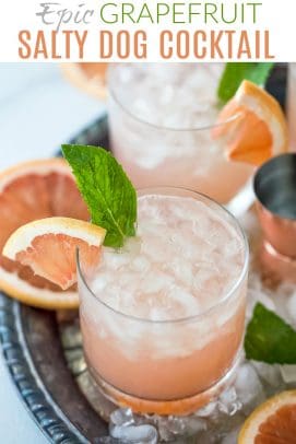 pinterest image for epic grapefruit salty dog cocktail recipe