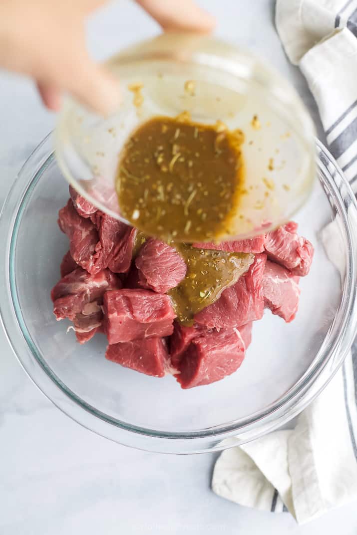 the marinade for the best marinated steak kabobs