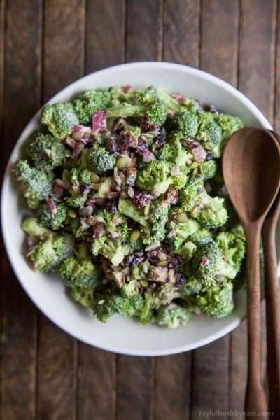 lightened up broccoli salad