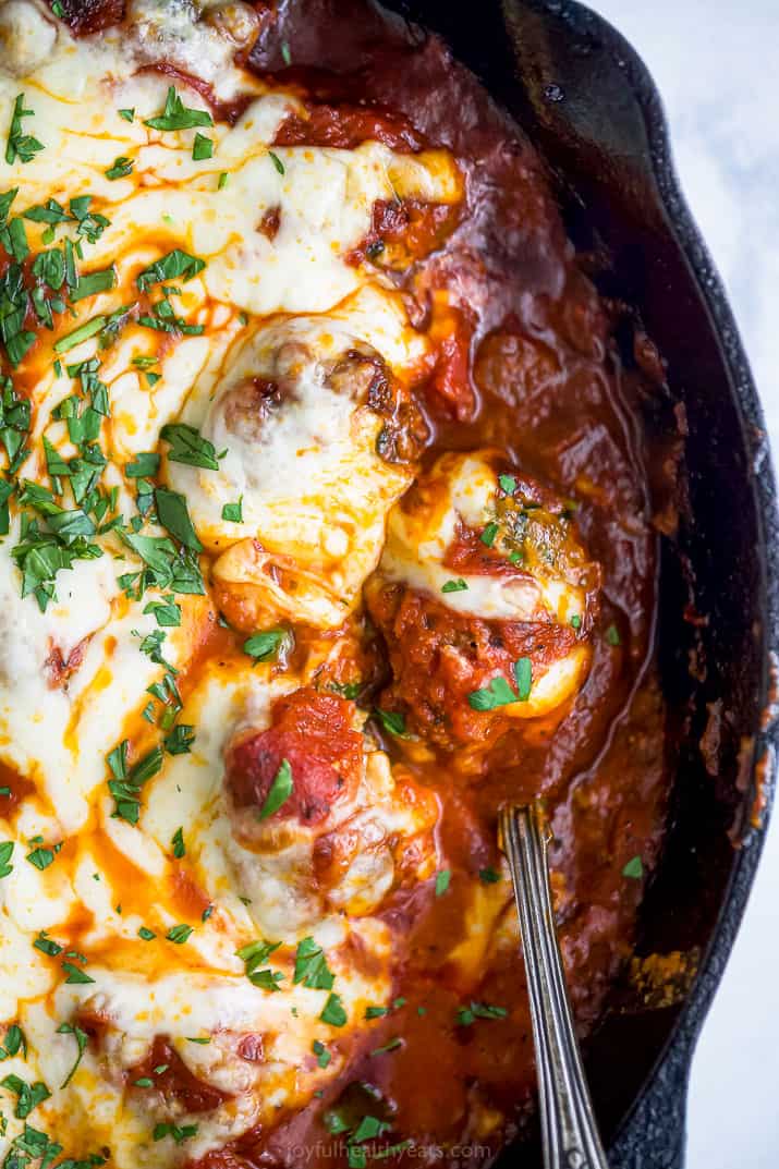 Cheesy Keto Turkey Meatballs | Baked Turkey Meatball Recipe