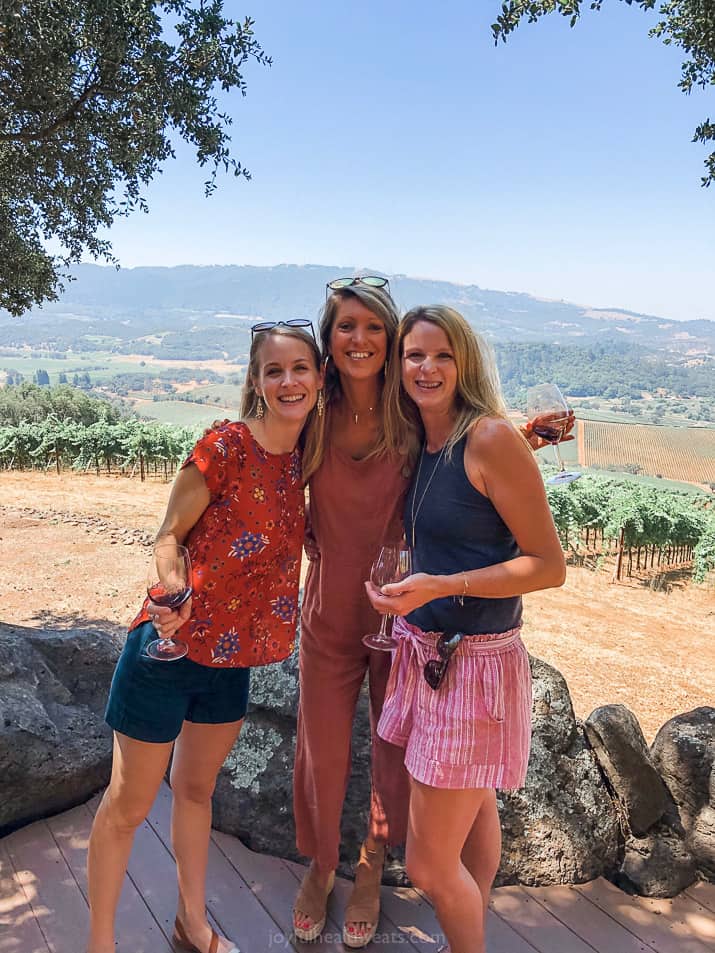 girls trip to kunde winery in sonoma california