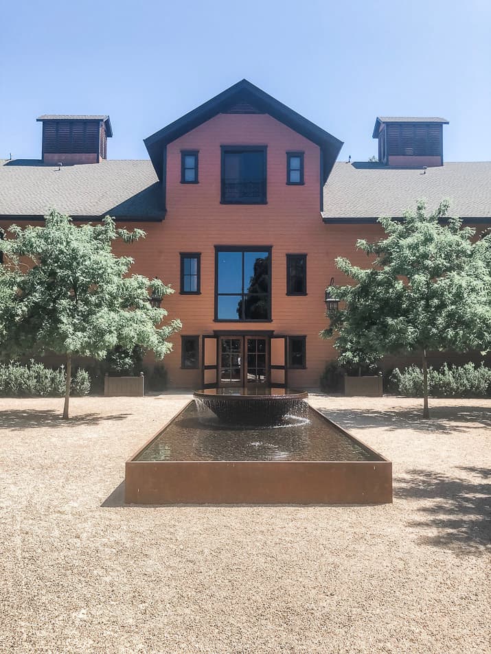 photo of a historic building at winery in napa valley california 