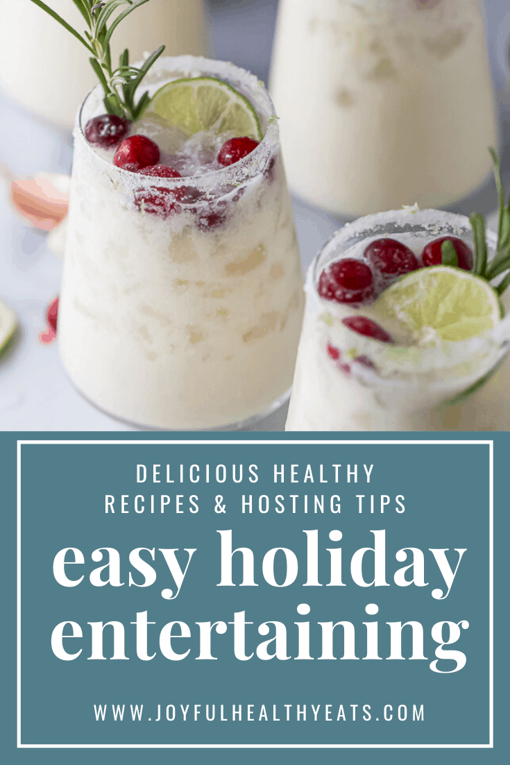 pinterest image for 8 Easy Hosting Tips for Stress-free Holiday Entertaining