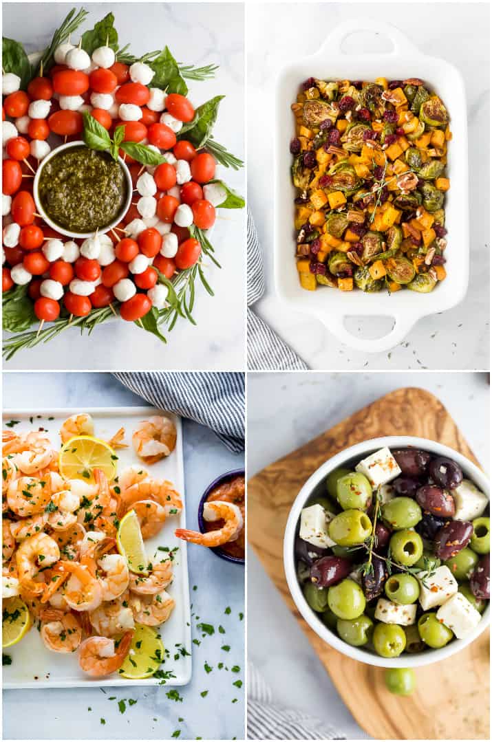 a collage of appetizers for8 Easy Hosting Tips for Stress-free Holiday Entertaining