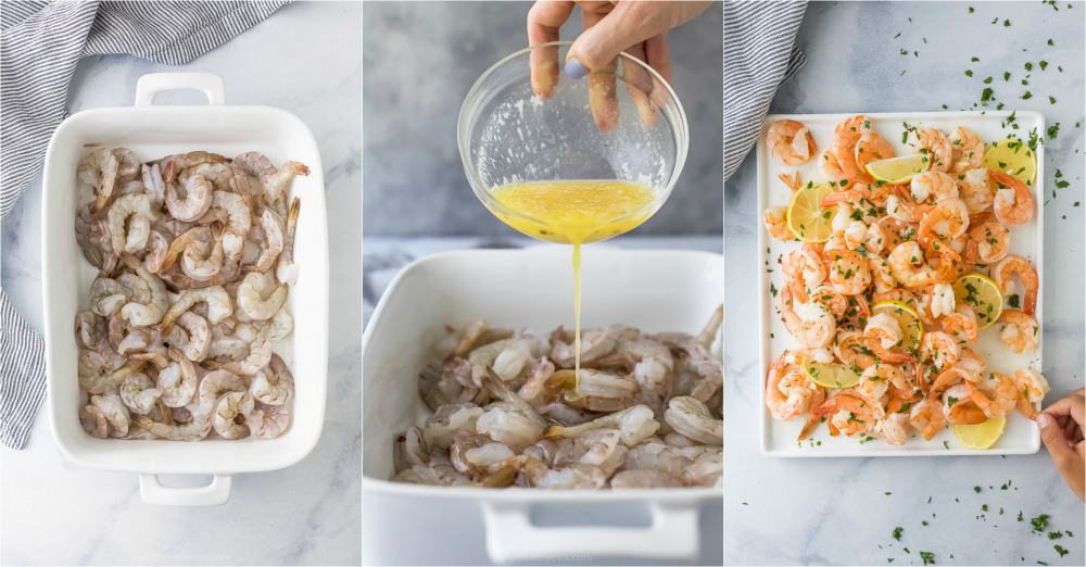 how to make baked lemon garlic butter shrimp