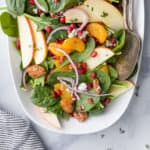 best spinach salad with apple pecans