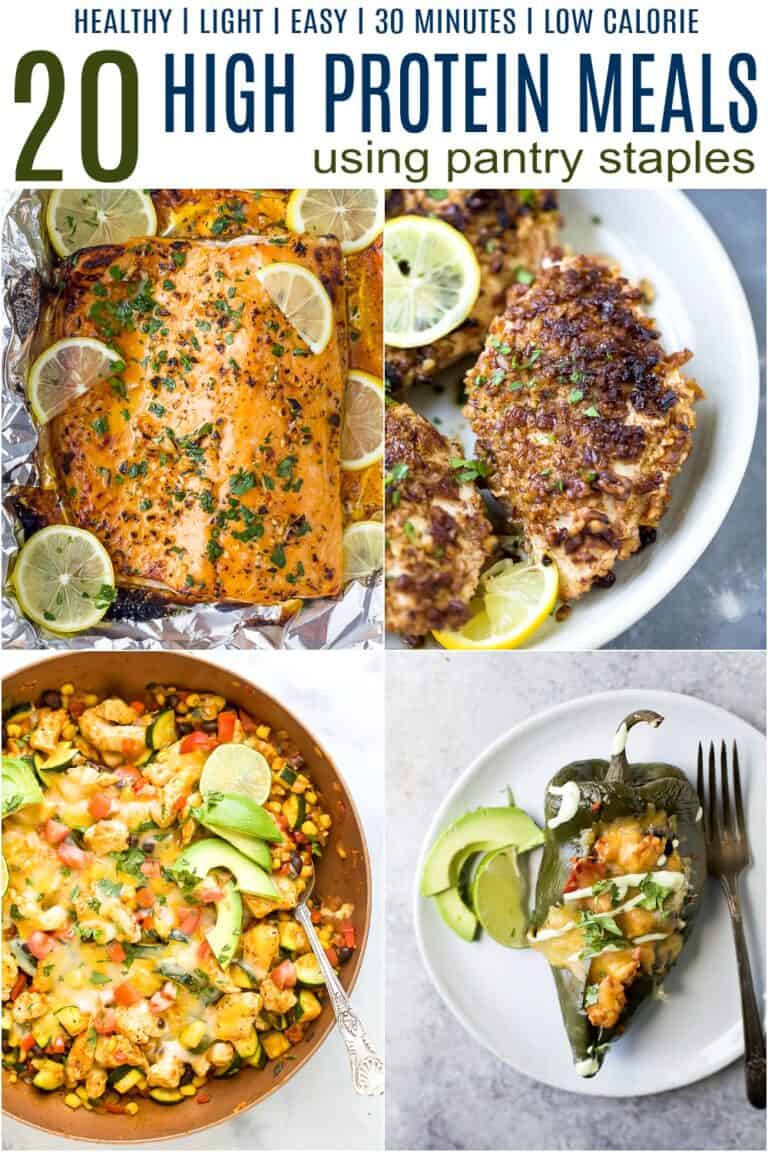 20 Light & Easy High Protein Meal Ideas (Pantry Staples) Joyful