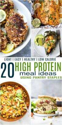 20 Light & Easy High Protein Meal Ideas (Pantry Staples)_pin3