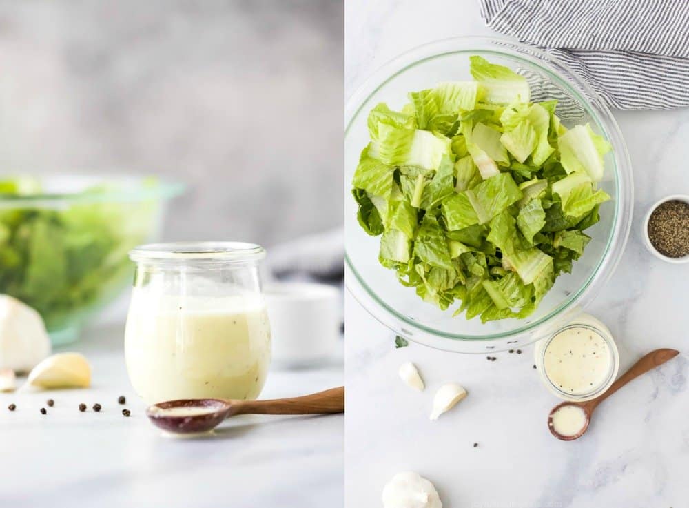 pictures of how to make caesar salad recipe