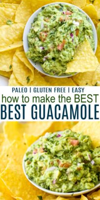 pinterest image for how to make the best guacamole recipe