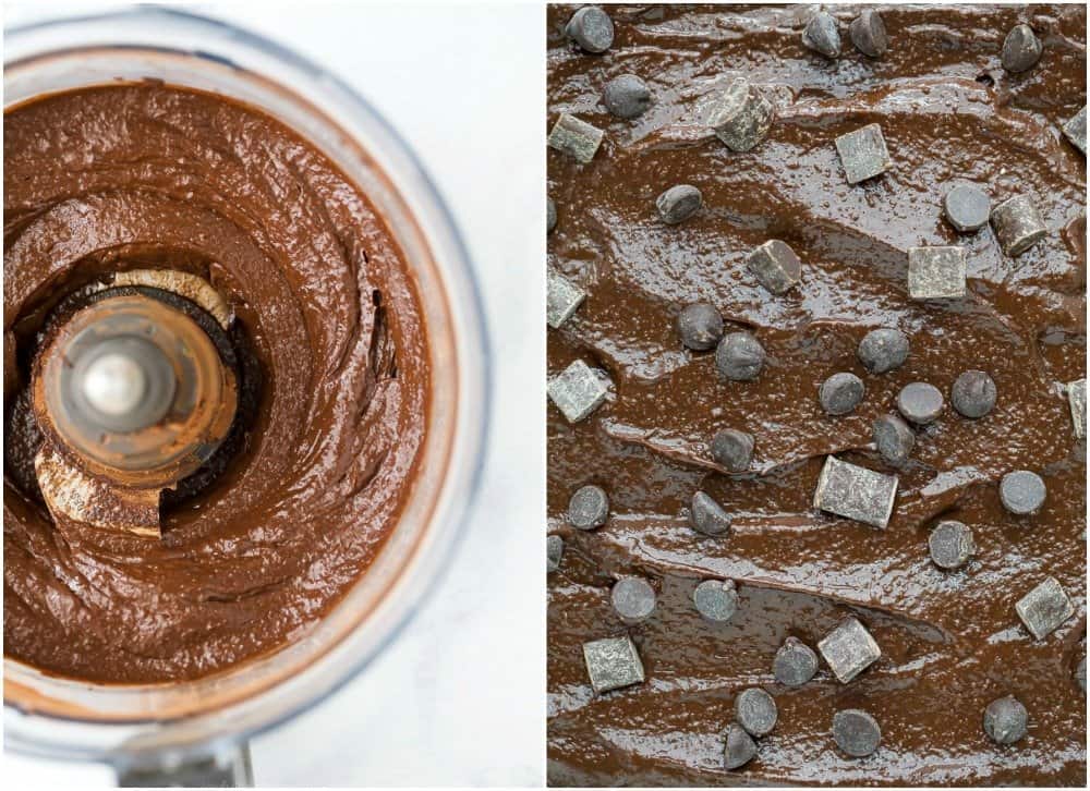 how to make double chocolate avocado brownie