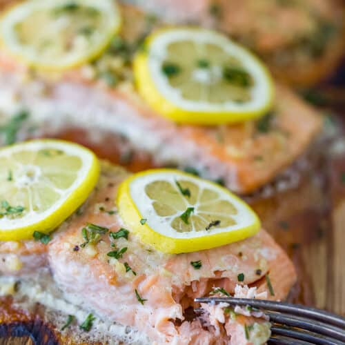 Honey Garlic Cedar Plank Salmon | Easy Grilled Salmon Recipe