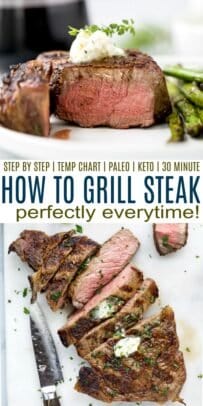 pinterest image for how to grill steak perfectly every time.