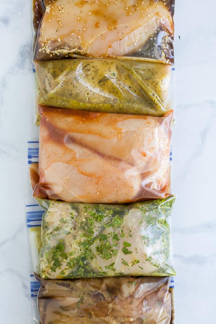 closeup of The BEST 5 Flavorful Chicken Marinades for Grilling