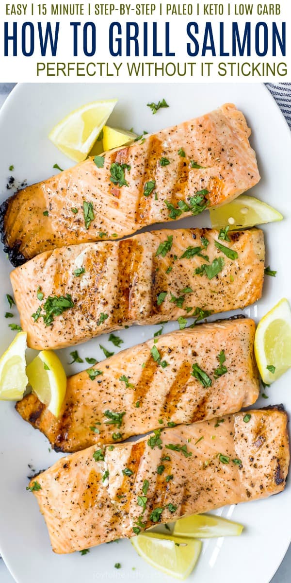 pinterest image for how to grill salmon perfectly