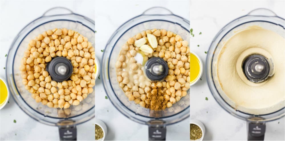 process of how to make the best homemade hummus