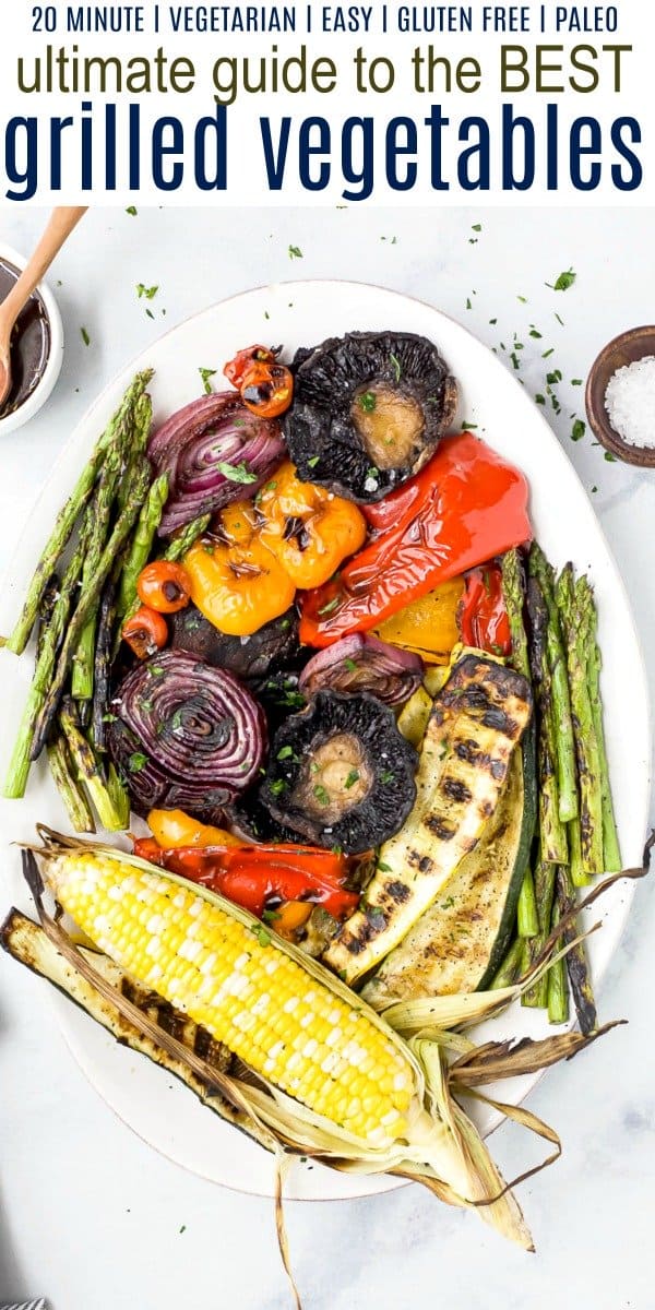 pinterest collage for ultimate guide for the best grilled vegetables