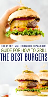 pinterest collage for ultimate guide for how to grill the best burgers