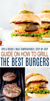 pinterest collage for ultimate guide for how to grill the best burgers