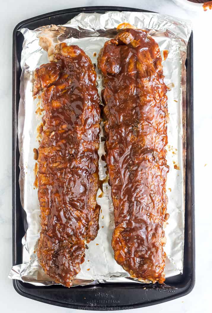 baby back ribs that were made in an instant pot