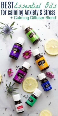 pinterest collage for best essential oils for calming anxiety