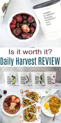 pinterest image for honest daily harvest review