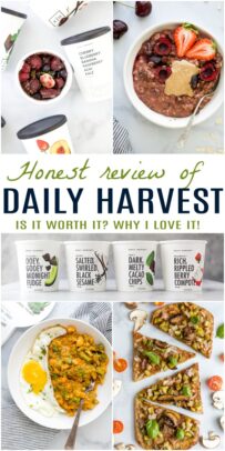 pinterest image for honest daily harvest review