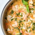 pinterst image for tuscan garlic shrimp