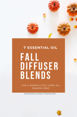 7 Essential Oil fall diffuser blends graphic
