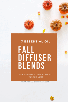 7 Essential Oil fall diffuser blends graphic