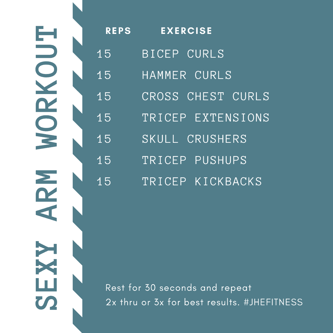 List of exercises for Sexy Arm Workout