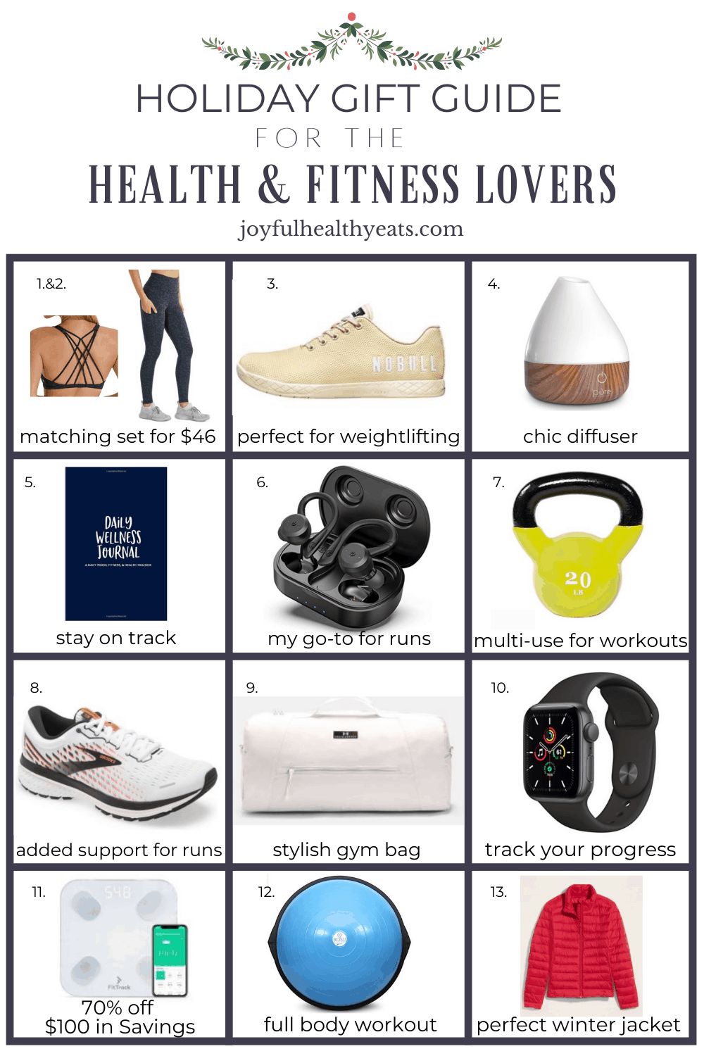 Holiday Gift Guide for the Fitness Lover - Lifestyle with Leah