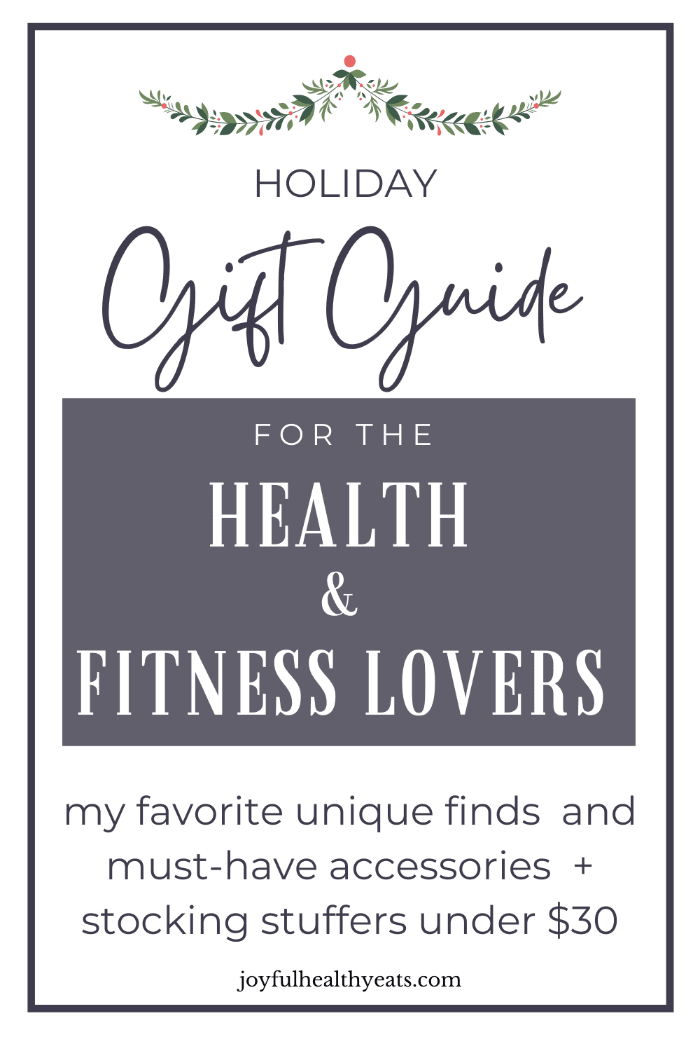 The Ultimate Holiday Gift Guide for the Fitness Lover in Your Life!  Gifts  for gym lovers, Holiday gift guide, Holiday gift guide fitness