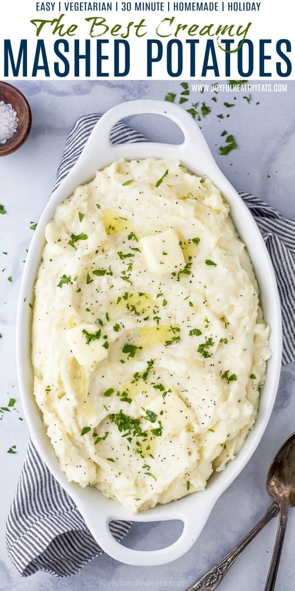 pinterest image for homemade mashed potatoes