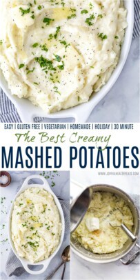pinterest image for homemade mashed potatoes