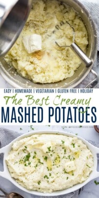 pinterest image for best creamy mashed potatoes