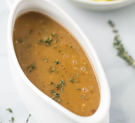 gravy in a gravy boat