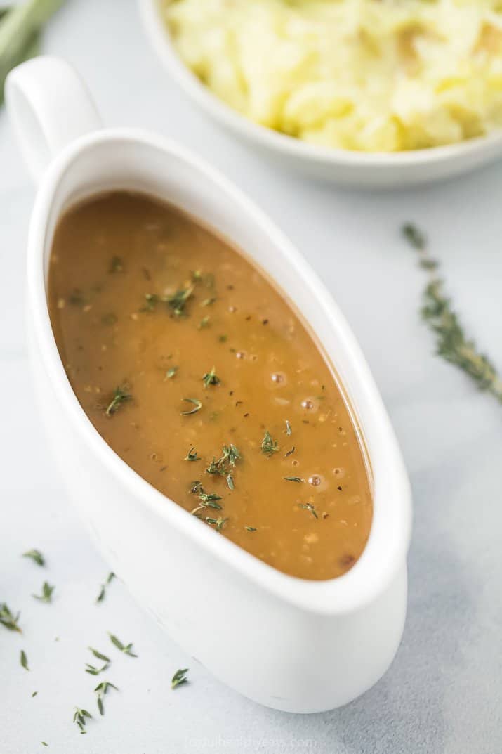 gravy in a gravy boat