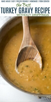 pinterest image for turkey gravy without drippings