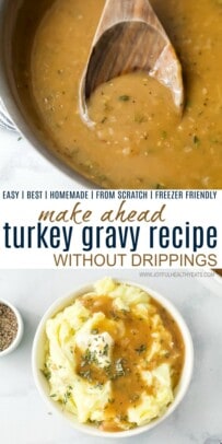 pinterest image for turkey gravy without drippings