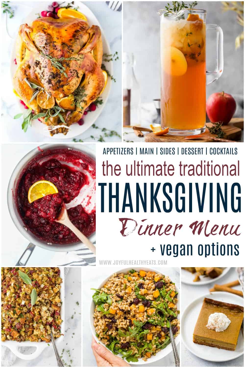 Traditional Thanksgiving Menu with Recipes