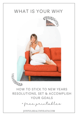 pinterest image for How to Stick to New Years Resolutions & Keep Them