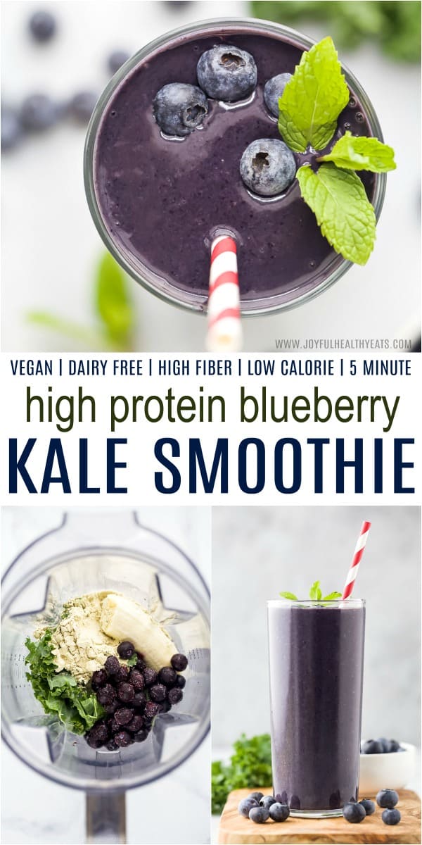 Healthy Kale & Frozen Berry Smoothie Recipe