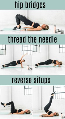 pinterest image for 8 minute abs workout