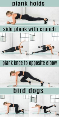 pinterest image for 8 minute abs workout