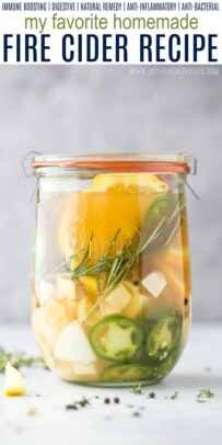 pinterest image for homemade fire cider recipe