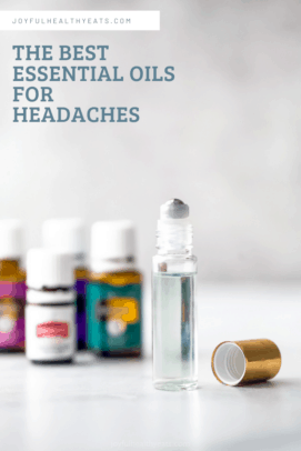 pinterest collage for best essential oils for headaches