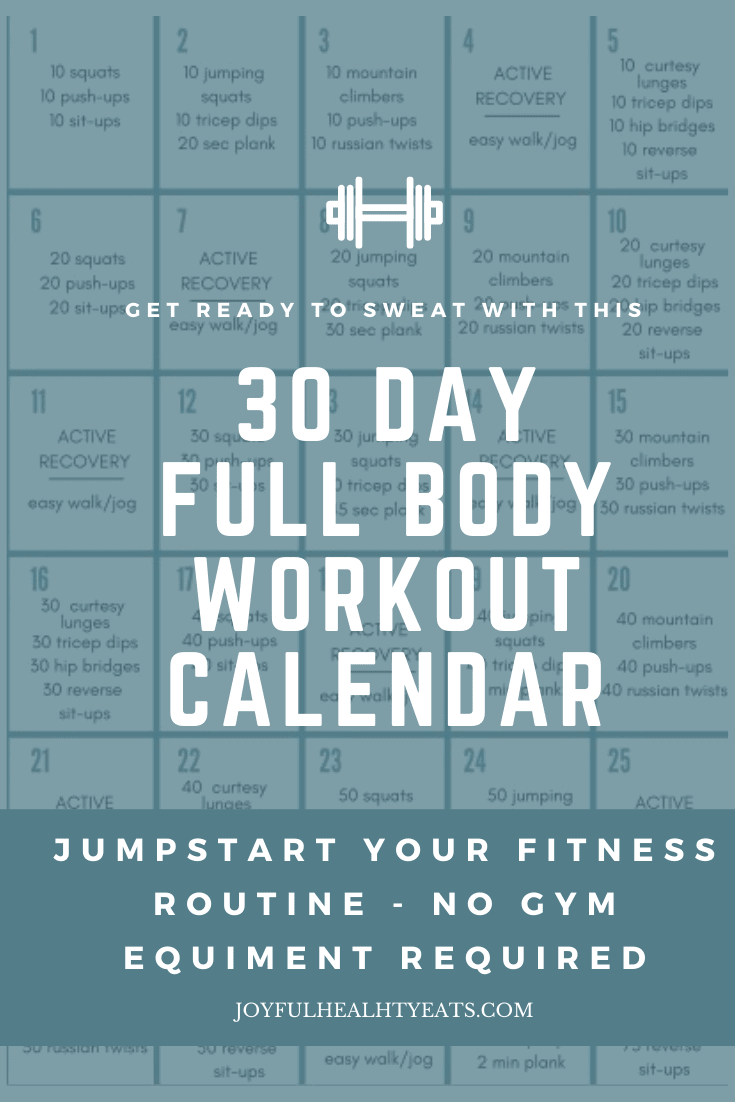 Full Body 30 Day Workout Challenge