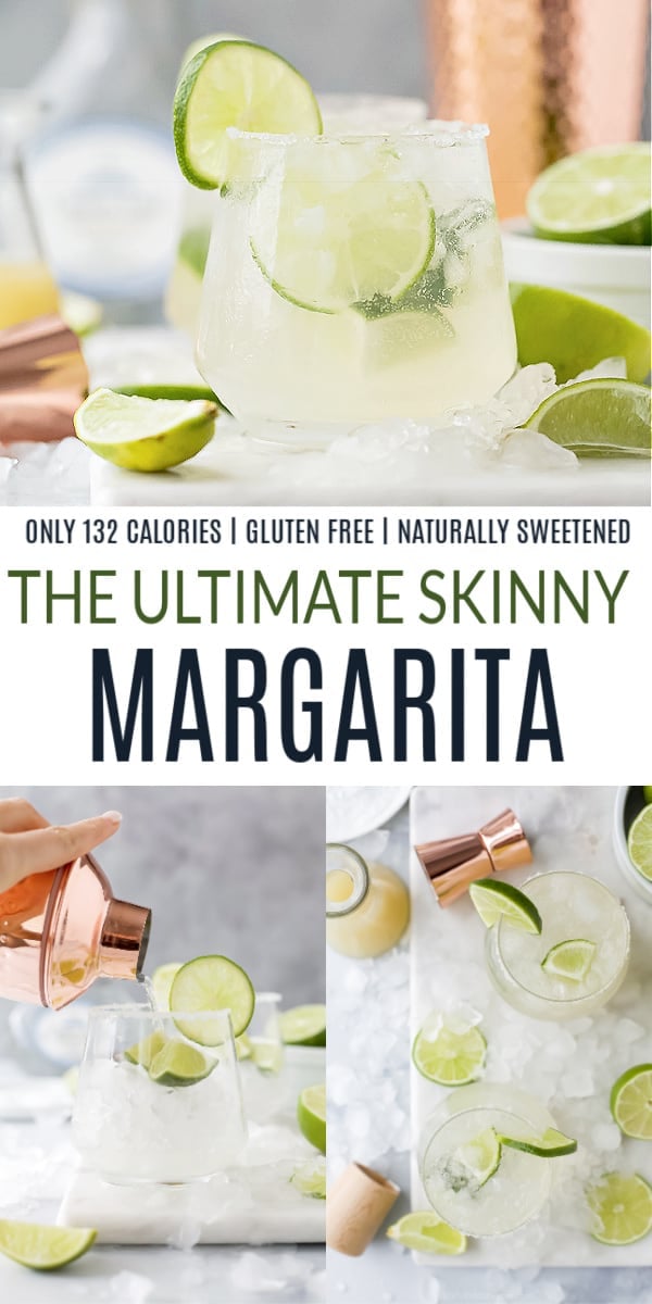 pinterest image for the ultimate skinny margarita recipe