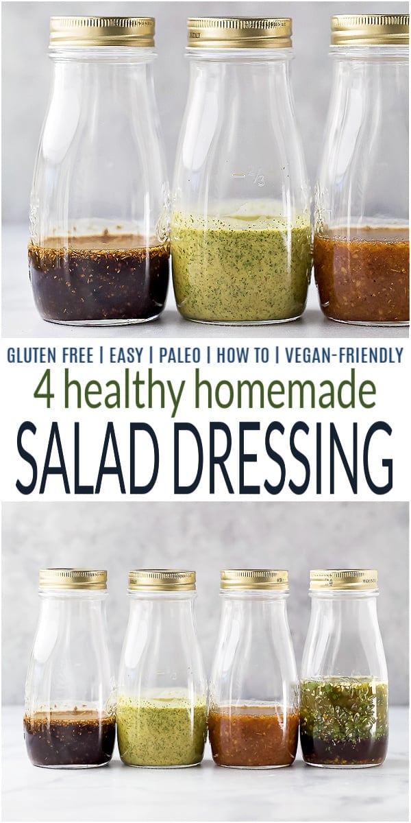 pinterest image for homemade salad dressings